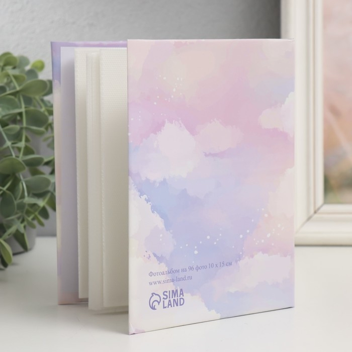 Фотоальбом на 96 фото 10х15 см "Спящий лисёнок на месяце" 16,5х12х5,5 см