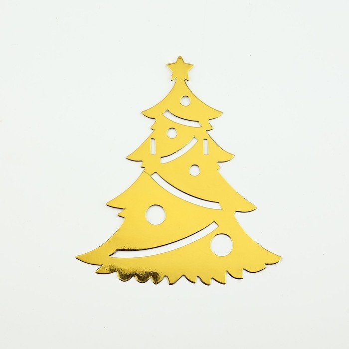 Гирлянда на ленте «Новогодняя», на Новый год, золото Гирлянда на ленте «Новогодняя», на Новый год, золото