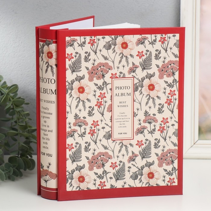 Фотоальбом на 200 фото 10х15 см Фотоальбом на 200 фото 10х15 см "Гербарий" МИКС 26х20,5х5,6 см