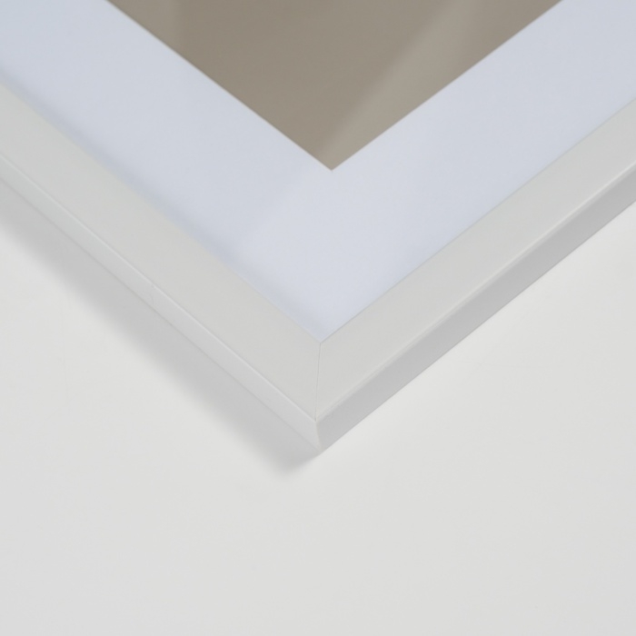 Фоторамка пластик Фоторамка пластик "Gloria" 40x50 с паспарту 30х40 см, белый