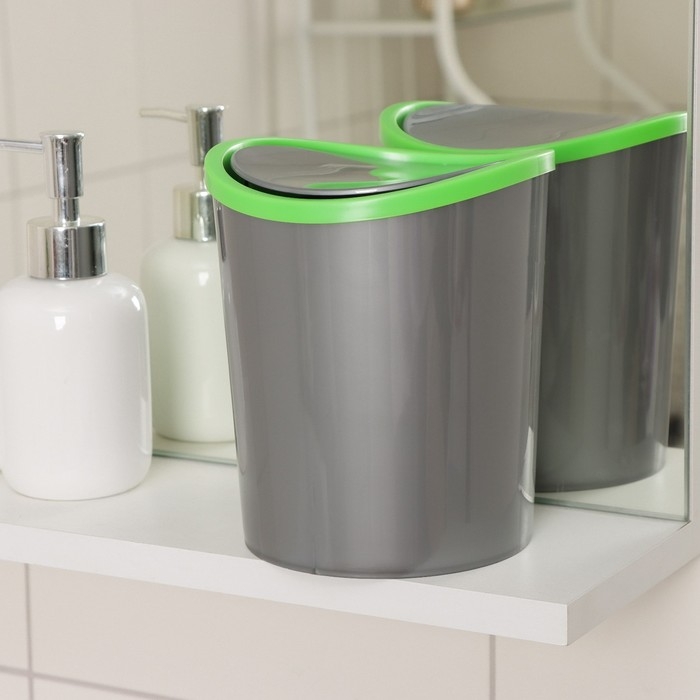 Контейнер для мусора настольный, 1,6 л, цвет МИКС Контейнер для мусора настольный, 1,6 л, цвет МИКС