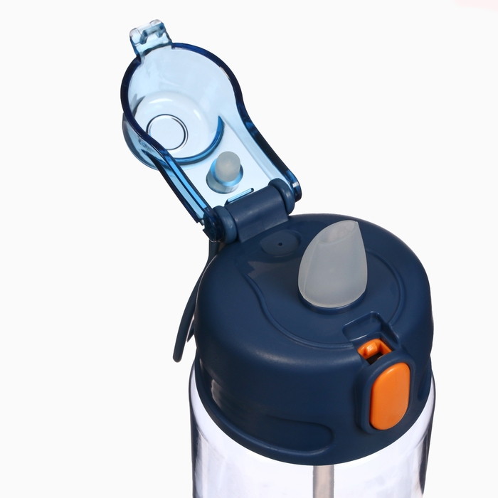 Бутылка для воды, 600 мл, SPORT, 21 х 7.9 х 6.7 см, синяя Бутылка для воды, 600 мл, SPORT, 21 х 7.9 х 6.7 см, синяя