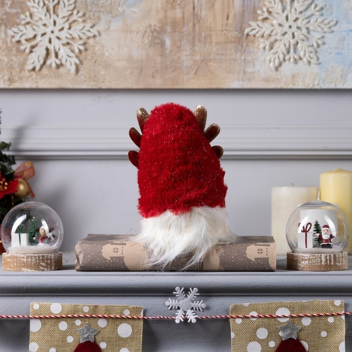 Светодиодная фигура «Гном красный» 12 × 19 × 12 см, текстиль, батарейки AG10х3 (в комплекте), свечение тёплое белое Светодиодная фигура «Гном красный» 12 × 19 × 12 см, текстиль, батарейки AG10х3 (в комплекте), свечение тёплое белое