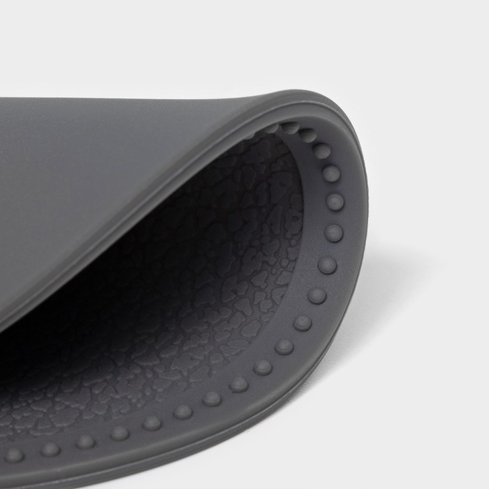 Набор подставок под горячее, под кружку, силикон, 6 шт, d=8 см, серый Набор подставок под горячее, под кружку, силикон, 6 шт, d=8 см, серый