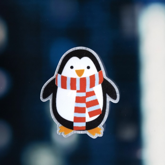 Светодиодная игрушка на липучке «Пингвин» 7.5 × 8 см, батарейки LR44х3 (в комплекте), свечение мульти Светодиодная игрушка на липучке «Пингвин» 7.5 × 8 см, батарейки LR44х3 (в комплекте), свечение мульти