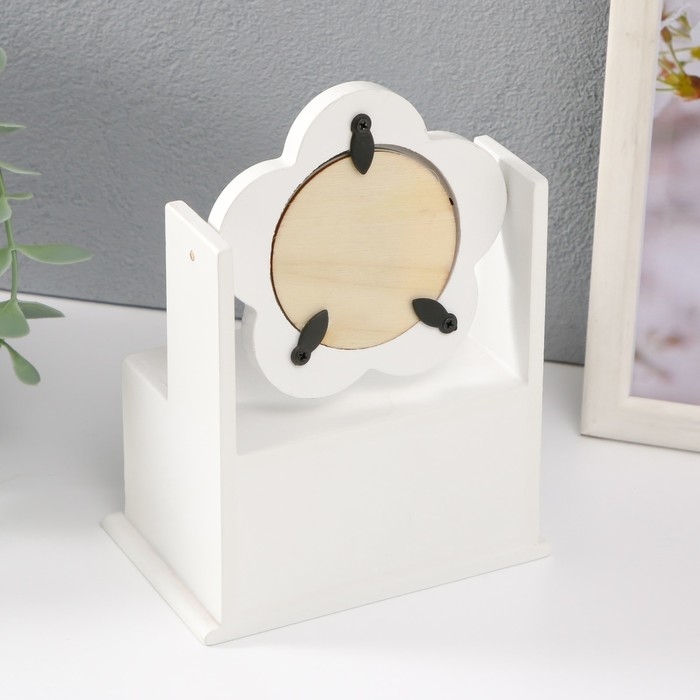 Шкатулка дерево 1 ящик с зеркалом  Шкатулка дерево 1 ящик с зеркалом "Тележка лаванды" 11х7,5х14,8 см