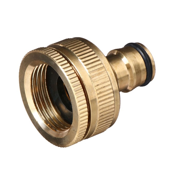 Штуцер, внутренняя резьба 3/4 Штуцер, внутренняя резьба 3/4"–1", быстросъёмное соединение, латунь, Greengo