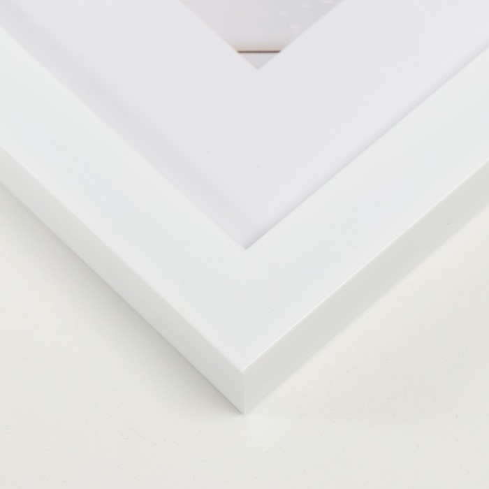 Фоторамка пластик Фоторамка пластик "МИРАМ" 15х15 см, 641861 белый (пластиковый экран)