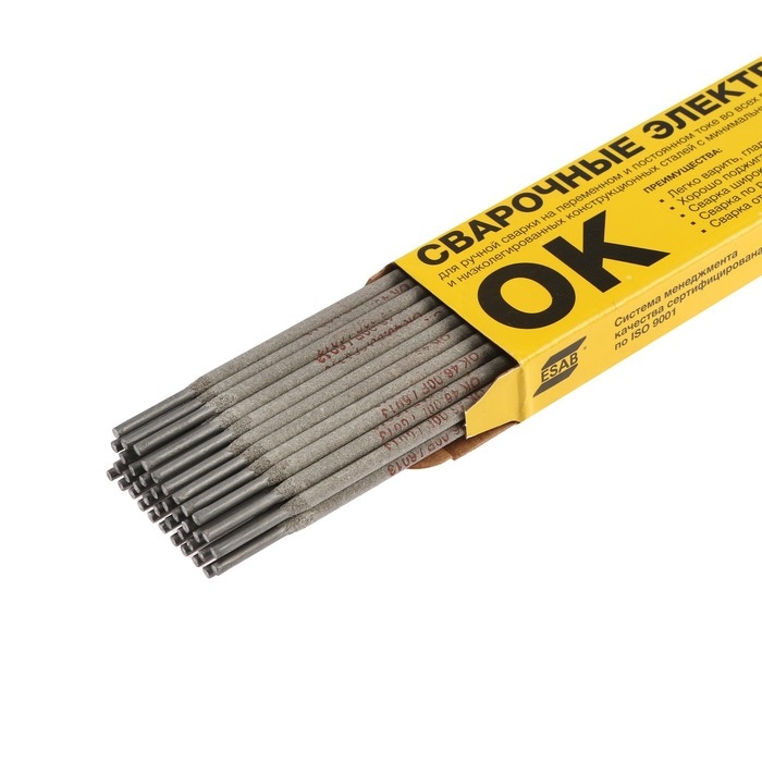 Электроды ESAB ОК 46, d=3 мм, 350 мм, 1 кг Электроды ESAB ОК 46, d=3 мм, 350 мм, 1 кг