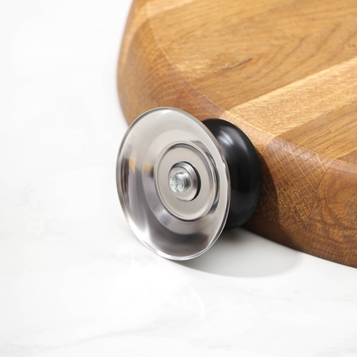 Ручка для крышки на посуду Доляна «Гевни», d=4,5 см, цвет черный Ручка для крышки на посуду Доляна «Гевни», d=4,5 см, цвет черный