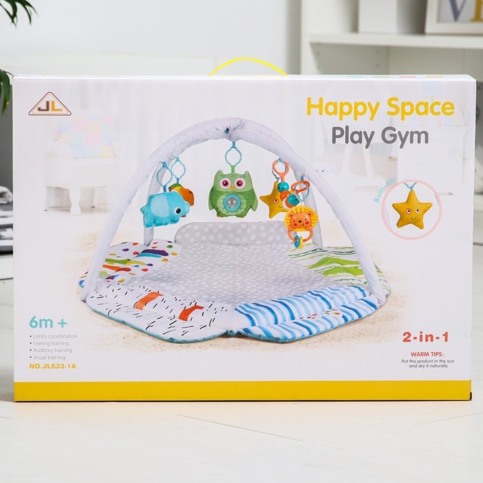 Развивающий коврик «Совушка», подушечки, с дугами, 84х82х0,5 Развивающий коврик «Совушка», подушечки, с дугами, 84х82х0,5