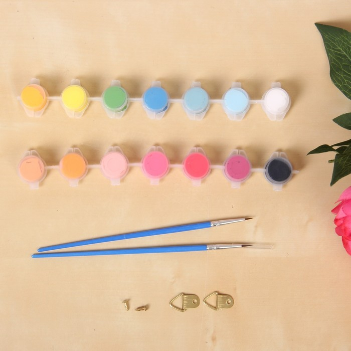 Лунная роспись по номерам без подрамника "Единорог", 30 х 40 см