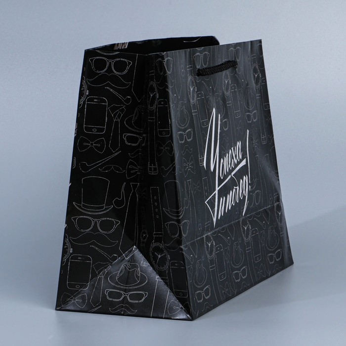 Пакет подарочный ламинированный горизонтальный, упаковка, «23 февраля», MS 23 х 18 х 8 см