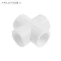 Крестовина LuazonAqua, полипропиленовая, d=25 мм
