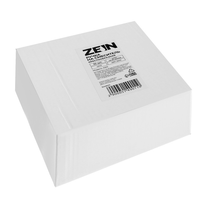 Ручка на смеситель ZEIN Z201, крест, для кран-букс со штоком на 24 шлица, цинк, цвет хром Ручка на смеситель ZEIN Z201, крест, для кран-букс со штоком на 24 шлица, цинк, цвет хром