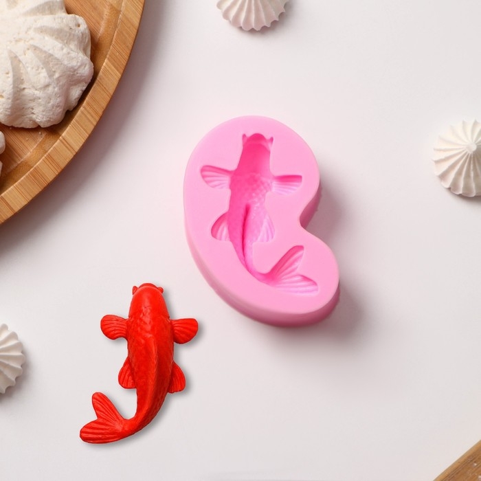 Молд Доляна «Рыбка», силикон, 7,2×4,7×2,3 см, цвет розовый Молд Доляна «Рыбка», силикон, 7,2×4,7×2,3 см, цвет розовый