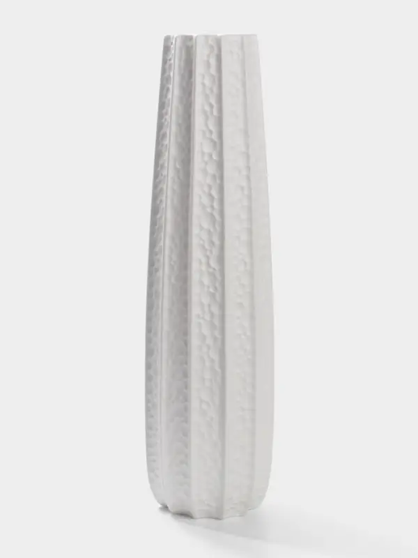 Ваза напольная керамика "Тиаго" 57х14 см, белый
