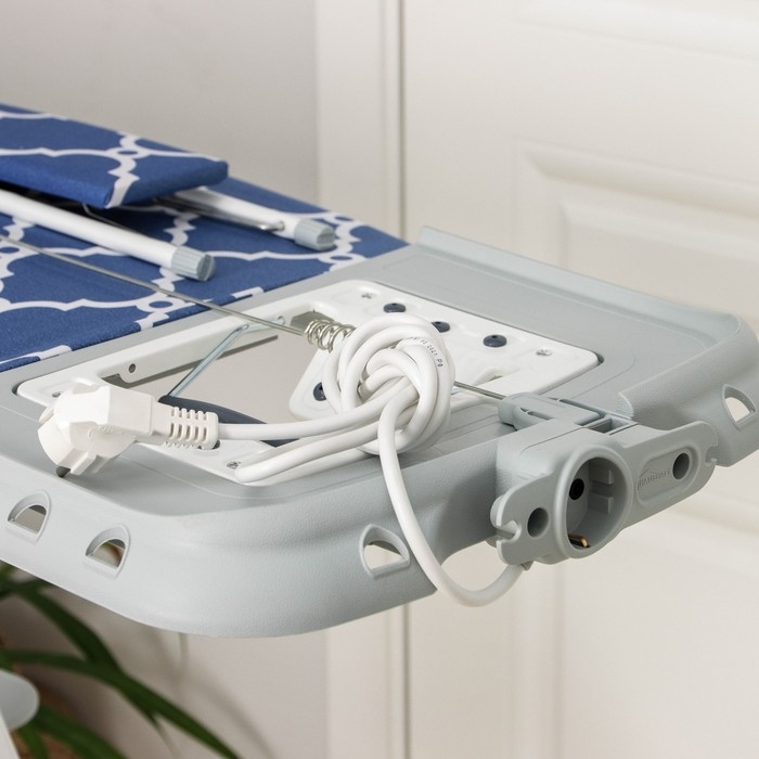 Доска гладильная Haushalt. Scandinavian, 123,5×46 см, цвет синий Доска гладильная Haushalt. Scandinavian, 123,5×46 см, цвет синий