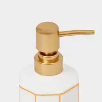 Набор для ванной &laquo;Равновесие&raquo;, 2 предмета, дозатор для мыла, стакан, белый