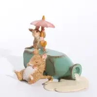 Фигурка полистоун &laquo;Мышки пролили молоко&raquo; 11.8&times;7.5&times;8 см