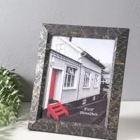 Фоторамка пластик 20х25 см "Гедеон" чёрный с золотом 32х28х2 см