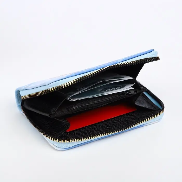 Кошелёк детский Выбражулька &laquo;Аниме&raquo;, на молнии, с принтом, голубой