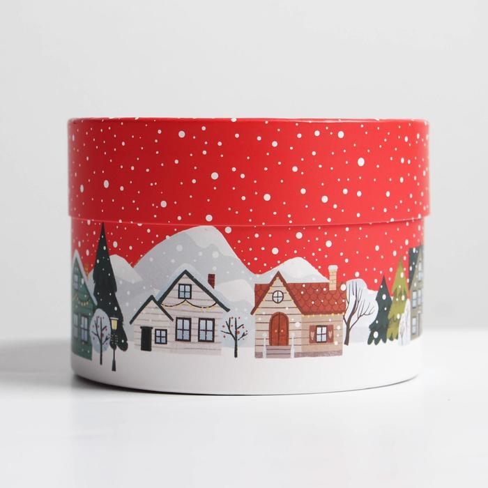 Коробка подарочная «Зимний город», 12 х 8 см, Новый год Коробка подарочная «Зимний город», 12 х 8 см, Новый год