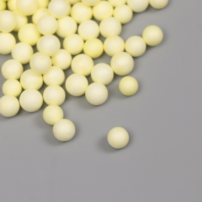 Декор для творчества пенопласт Декор для творчества пенопласт "Ассорти шариков" светло-жёлтый набор 10 гр