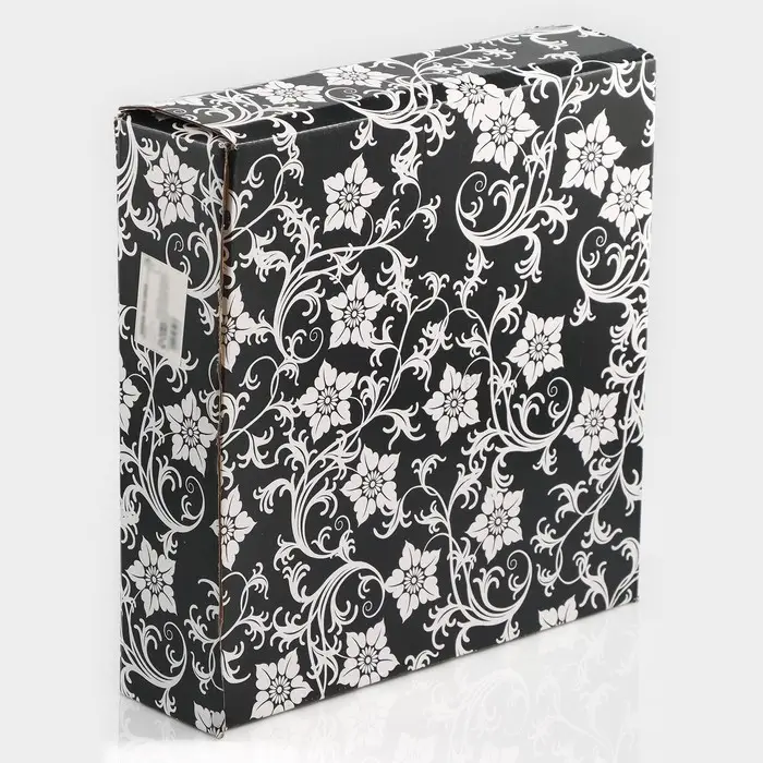 Этажерка-фруктовница квадратная, 2 яруса, 29&times;29 см, 17&times;17 см, высота 43 см, стекло, золотистая