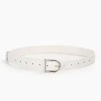 Ремень женский, 1 прокол, металл пряжка, 2.8&times;105 см, белый