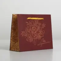 Пакет подарочный ламинированный, упаковка, &laquo;Ты совершенна&raquo;, S 15 х 12 х 5,5 см