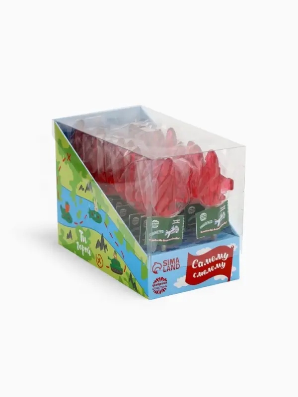 Леденец на палочке &laquo;Самому смелому&raquo;, в шоубоксе, 20 шт. х 10 г