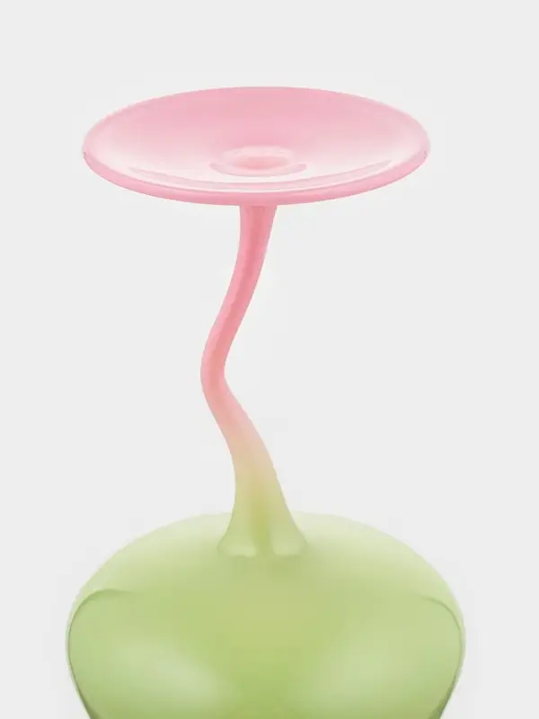 Бокалы для вина Pint, 465 мл, 8×19 см, набор 2 шт., стекло, зелёные, белые Бокалы для вина Pint, 465 мл, 8×19 см, набор 2 шт., стекло, зелёные, белые