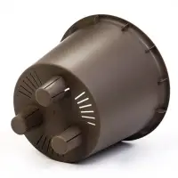 Кашпо со вставкой 7,8 л d28 см h25,5 см РАМОНА серый