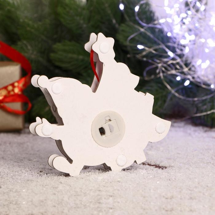 Украшение ёлочное Украшение ёлочное "Дед Мороз с ёлочкой" 14,5х14,5 см