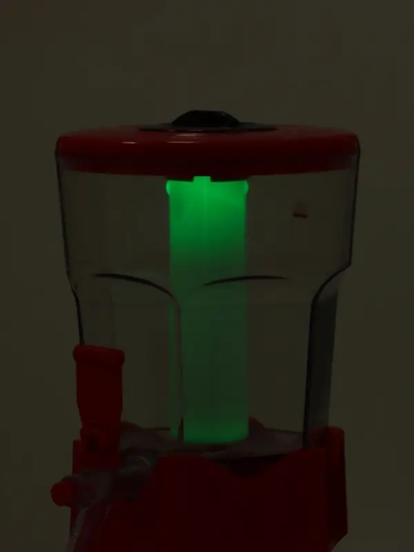 Башня пивная Tavimo, колба 3 л, ёмкость для льда, подсветка, пластик, красная