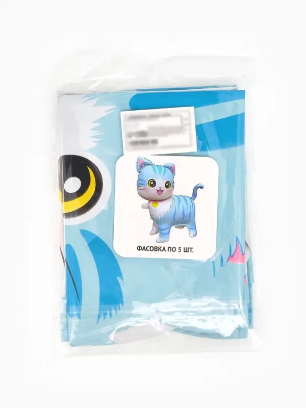 Воздушный шар фольгированный 22" &laquo;Голубая кошка&raquo;, фигура под воздух