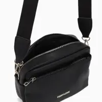 Сумка женская кросс-боди TEXTURA на молнии, 16&times;7&times;17 см, чёрная