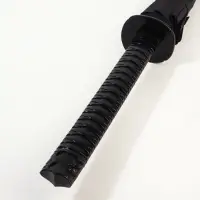 Зонт - трость полуавтоматический &laquo;Катана&raquo;, эпонж, 16 спиц, R=51/60 см, d=102 см, чёрный