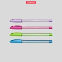 Ручка шариковая ErichKrause U-108 Spring Stick, игольчатый узел 0.7 мм, чернила синие, супермягкое письмо, МИКС