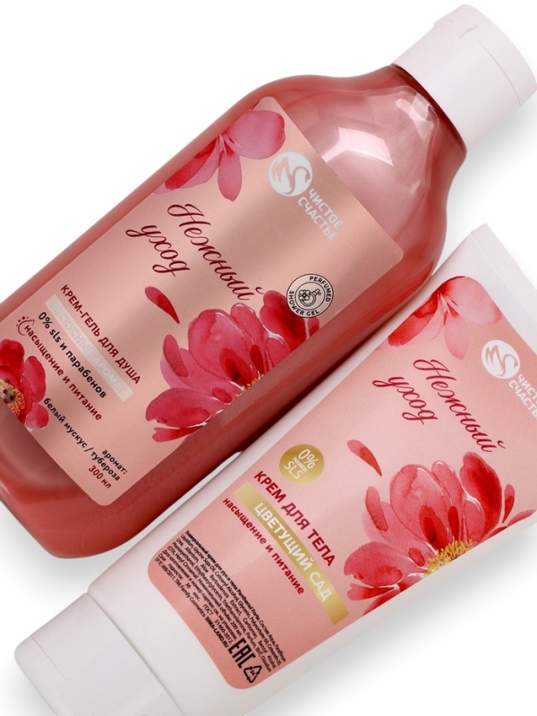 Подарочный набор Подарочный набор "Насыщение и питание", гель для душа,300 мл и крем для тела,200 мл