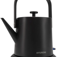 Чайник HYK-S2042 0.6л. 1000Вт черный (металл)