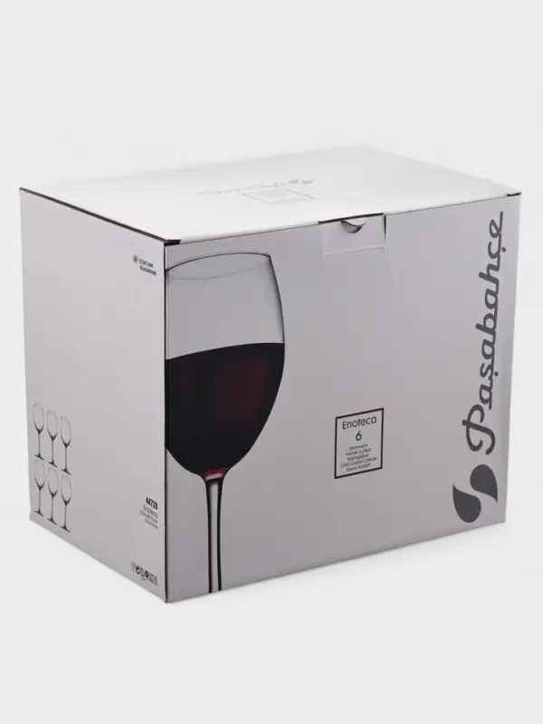 Набор бокалов для красного вина Paşabah&ccedil;e Enoteca, 440 мл, 6 шт., стекло, прозрачный