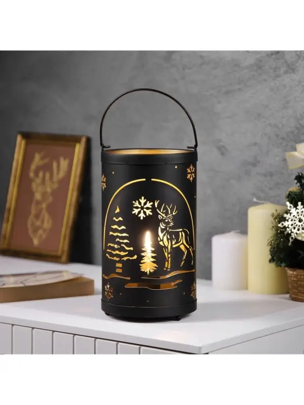 Светодиодная фигура &laquo;Лесная поляна&raquo;, 12.3&times;21 см, 1 LED, от батареек АААх3, свечение тёплое белое