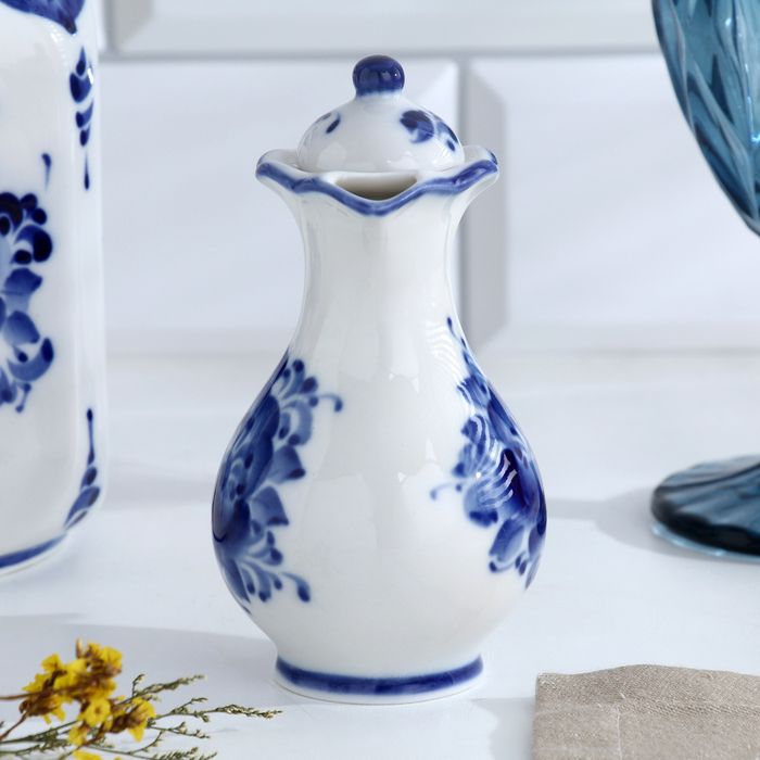 Набор для специй &laquo;Весенний&raquo;, 4 предмета, гжель