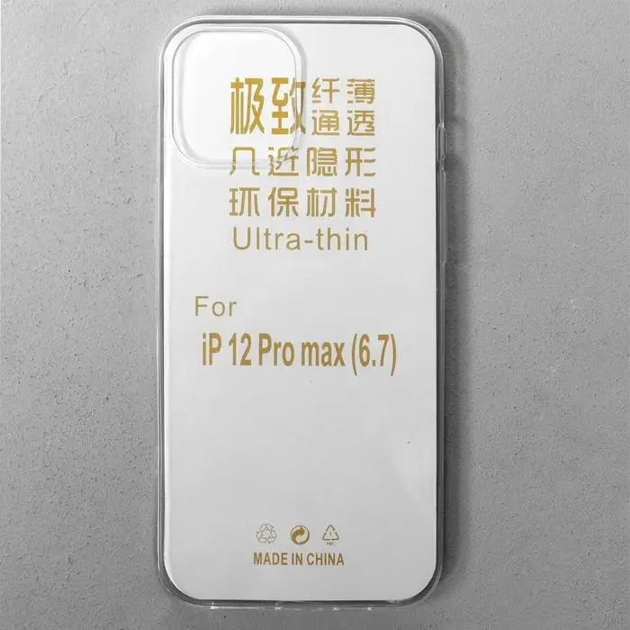 Чехол LuazON для iPhone 12 Pro Max, 6.7 Чехол LuazON для iPhone 12 Pro Max, 6.7", силиконовый, тонкий, прозрачный