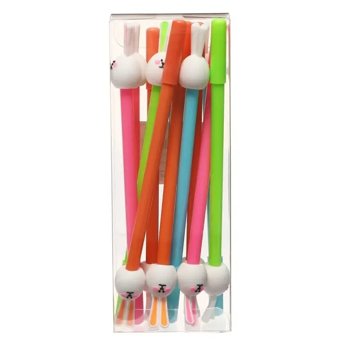 Ручка - прикол Calligrata «Зайка», гелевая, МИКС Ручка - прикол Calligrata «Зайка», гелевая, МИКС