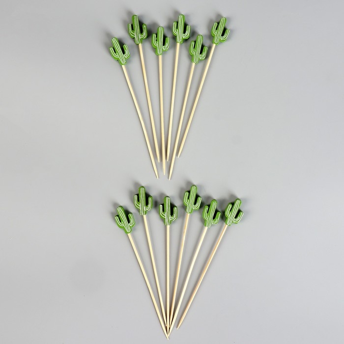 Шпажки «Кактус», в наборе 12 штук Шпажки «Кактус», в наборе 12 штук