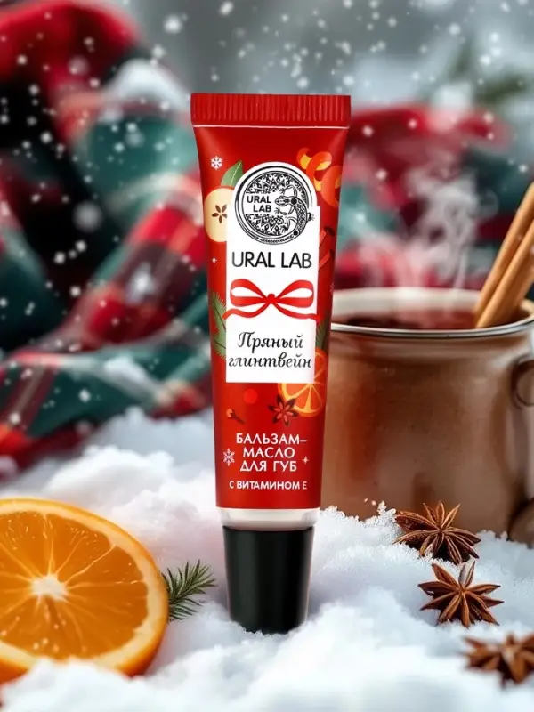 Бальзам-масло для губ, аромат пряный глинтвейн, 10 г, URAL LAB