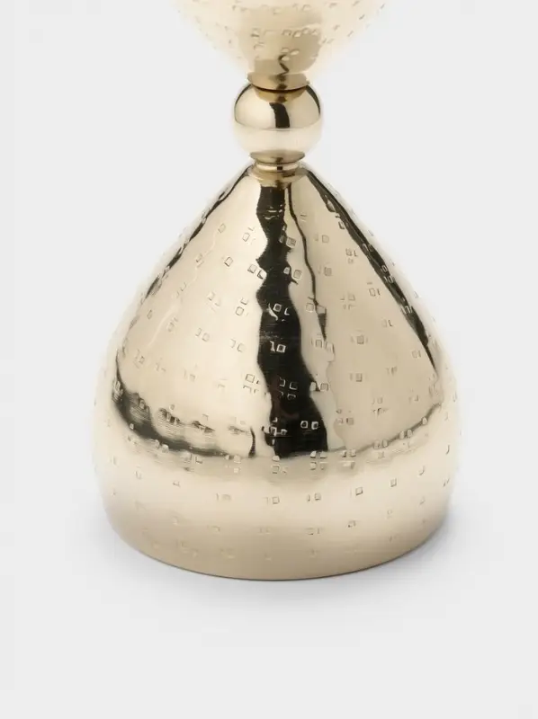 Подсвечник &laquo;Песочные часы&raquo;, 8.5&times;19 см, алюминий, золото